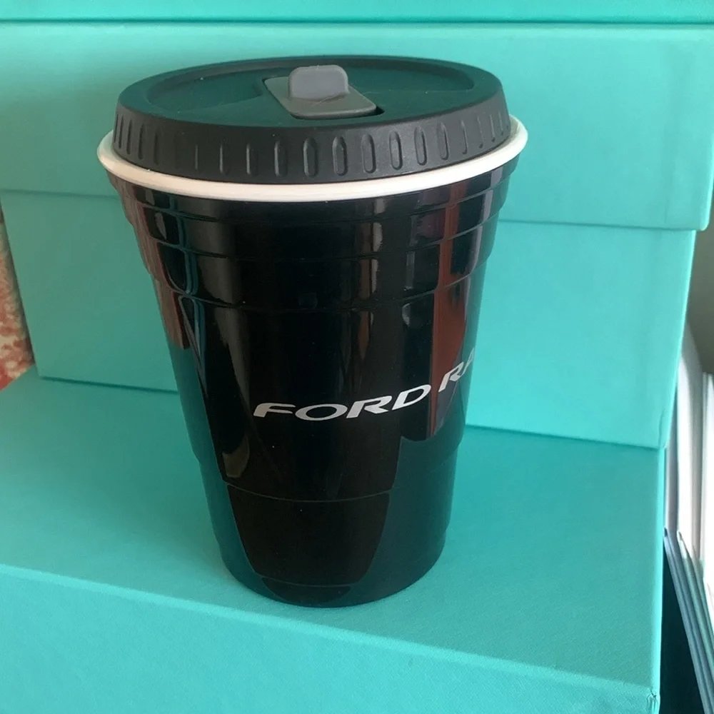 Ford Racing Black Travel Mug new 711